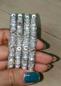 Sparkling Crystal Bangles Set