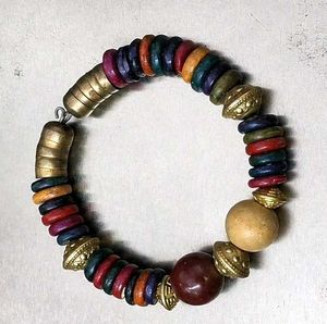 Boho Multicolor Beaded Stretch Bracelet