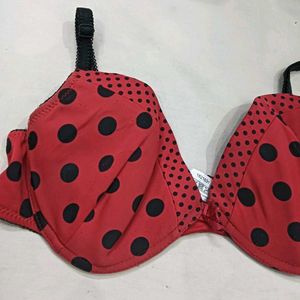 Red🥰 Polka Dot Bra