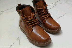 Men's Brown Lace-Up Ankle Boots