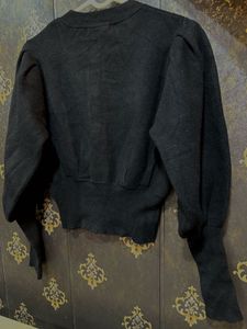 Elegant Black Knit Cardigan🖤🦋