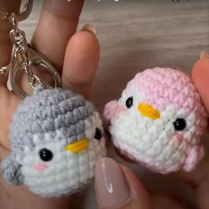 Cute Crochet Penguin Keychain(1-₹99)