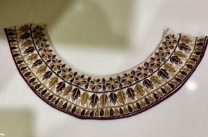 Embellished Lace Collar Applique
