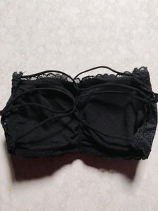 New Black Strapless Bra