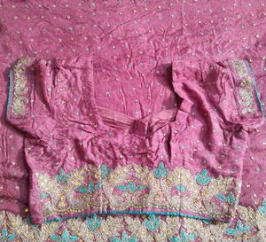 Embroidered saree Set