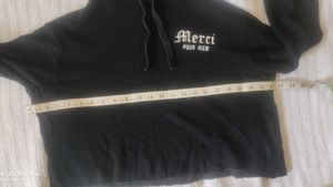 Bershka Black Merci Hoodie