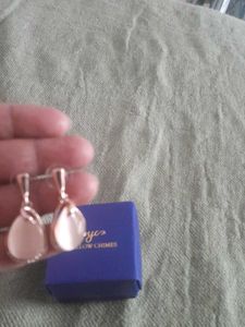 Yellow Chimes Rose Gold Earrings
