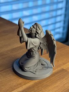 Praying Angel Statue (Veiled &amp; Winged)