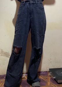 urbanic Black Wide leg Jeans