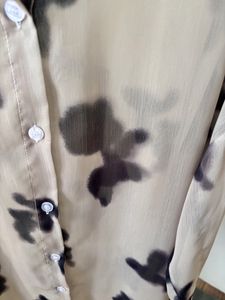 Sheer Animal Printed Shirt
