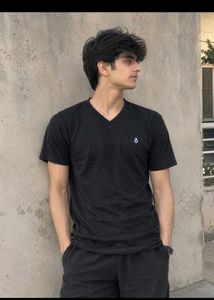 Classic Black V-Neck T-Shirt