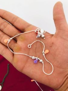 Pure Silver Payal (wt:-14.200g)