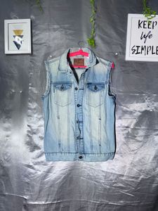 Men's Sleeveless Denim Jacket