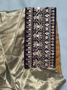 Exquisite Gold Embroidered Blouse