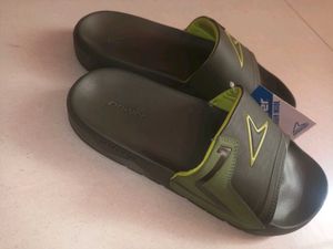 Power Brand Men's Slides - Olive Green