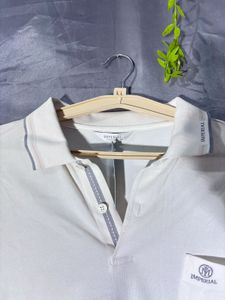 Cream Long Sleeve Collared Shirt