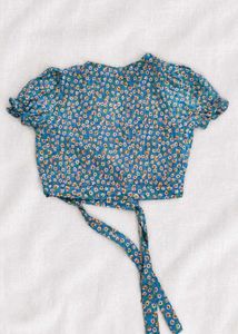 Floral Wrap Crop Top