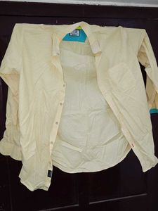 Men's Yellow Casual Shirt