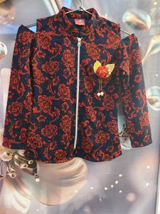 Stylish Floral Print Kurta Top