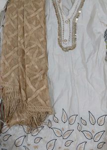 Beautiful white kurta set
