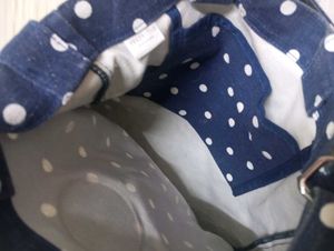 poka dot tode bag