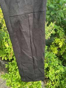 Black Joggers with Zipper Detail