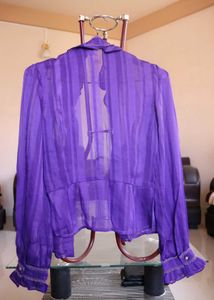 A Purple Type Of Formal Top