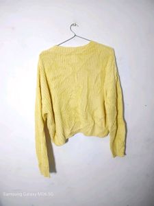 sinsay Yellow Knit Sweater