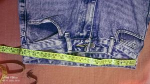 Ripped Wide Leg Jeans with Black Panels