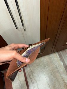 Real Leather-Tri fold Wallet