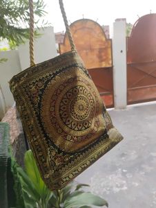Gold Ethnic Tote Bag
