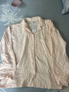 Cozy Cotton Pajama Set - Soft Peach