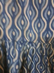 Blue Printed Ethnic Gown