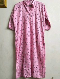 Pink Floral Kurta