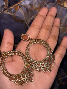 Stunning Hoop Earrings with Stones