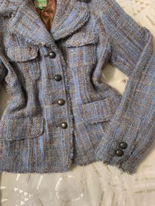 Classic Tweed Blazer Jacket