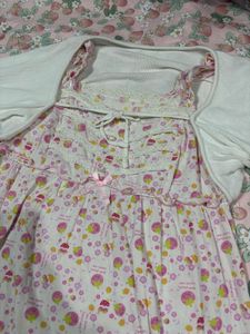 strawberry cotton mini lolita dress