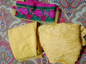 Yellow Embroidered Kurta