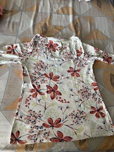 Floral Print Casual Top