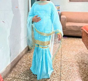 Beautiful Blue Kurta Set with Dupatta