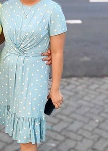 Cute Polka Dot Blue Dress