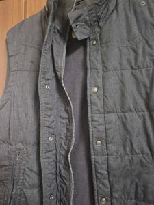 Sleeveless Layered Winter Jacket