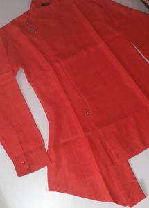 Side Cut Kids Wear Partywear Kurta With Pants