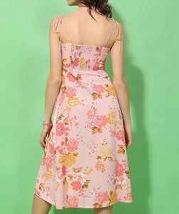 Floral Printed A-line Midi Dress