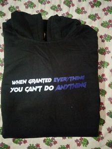 Black Graphic Hoodie