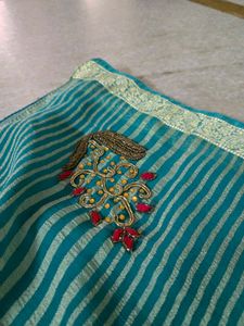 Gota Patti saree with stylish blouse (30 )