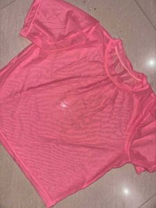 Sheer Mesh Crop Top