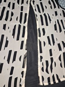 X-Life Black &amp; White Graphic Top