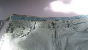 Light Wash high waist Denim Shorts