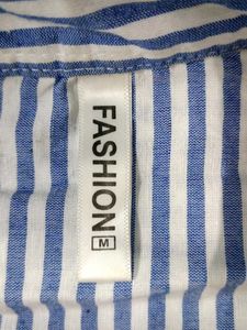 Classic Old Money Blue Striped Shirt